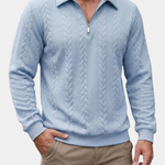 ELEGANT HALF-ZIP POLO FOR MEN