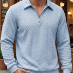 ELEGANT HALF-ZIP POLO FOR MEN