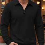ELEGANT HALF-ZIP POLO FOR MEN