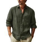 BUTTON LAPEL SHIRT FOR MEN