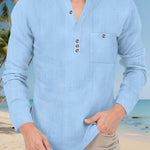 LOOSE STAND COLLAR SHIRT FOR MEN