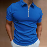 ZIP COLLAR POLO FOR MEN
