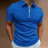 ZIP COLLAR POLO FOR MEN
