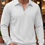 ELEGANT HALF-ZIP POLO FOR MEN