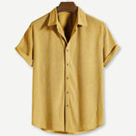 SHORT SLEEVE CUBAN SHIRT FOR MEN