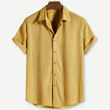 SHORT SLEEVE CUBAN SHIRT FOR MEN