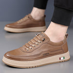 CUSHIONED LEATHER SNEAKERS FOR MEN