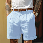 PLEATED SHORTS FOR MEN