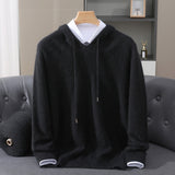 WOOL BLEND HOODIE FOR MEN