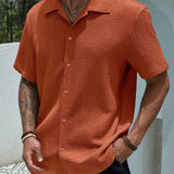 TEXTURED CUBAN SHIRT FOR MEN