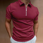 ZIP COLLAR POLO FOR MEN