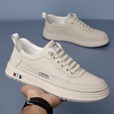 CUSHIONED LEATHER SNEAKERS FOR MEN