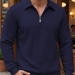 ELEGANT HALF-ZIP POLO FOR MEN