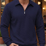 ELEGANT HALF-ZIP POLO FOR MEN