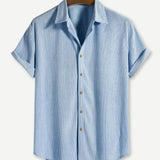 SHORT SLEEVE CUBAN SHIRT FOR MEN