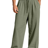 SOLID COLOUR TROUSERS FOR MEN