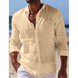 BUTTON LAPEL SHIRT FOR MEN