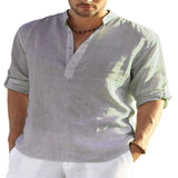 STAND COLLAR SHIRT FOR MEN