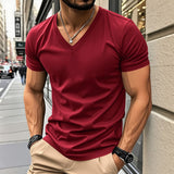 V NECK TEE FOR MEN
