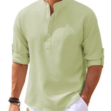 STRUCTURED WEAVE SHIRT FOR MEN