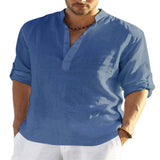 STAND COLLAR SHIRT FOR MEN