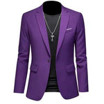 SKINNY LAPEL BLAZER FOR MEN