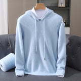 WOOL BLEND HOODIE FOR MEN