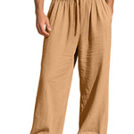 SOLID COLOUR TROUSERS FOR MEN