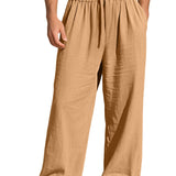 SOLID COLOUR TROUSERS FOR MEN