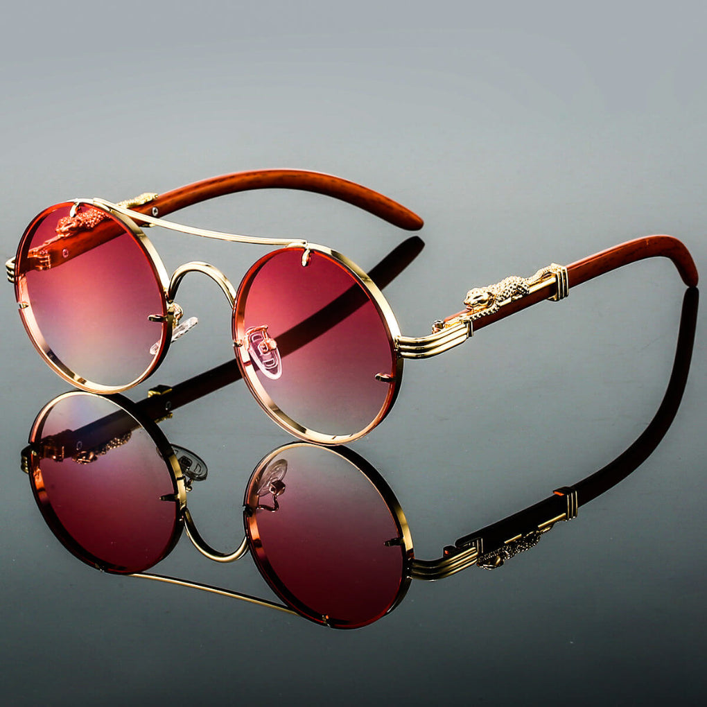 Cayden | Retro Oval Metal Sunglasses