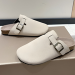 LEATHER FOOTBED SANDALS FOR MEN