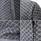 WAFFLE ZIP CARDIGAN FOR MEN