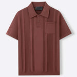 SLEEK TEXTURED POLO SHIRT FOR MEN