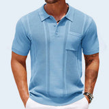 SLEEK TEXTURED POLO SHIRT FOR MEN