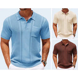 SLEEK TEXTURED POLO SHIRT FOR MEN