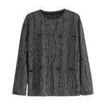 Veil Distressed Long Sleeve Shirt