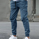 SLIM CARGO TROUSERS FOR MEN