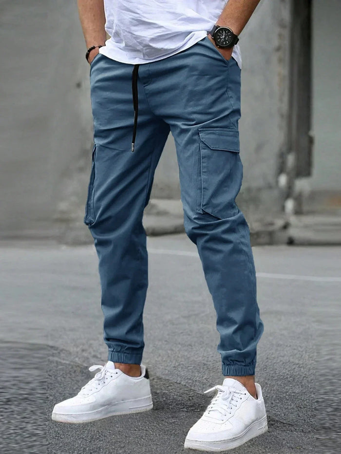 SLIM CARGO TROUSERS FOR MEN