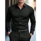 ELASTIC BUSINESS SHIRT FOR MEN
