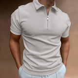 ZIP COLLAR POLO FOR MEN