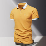 CONTRAST COLLAR POLO FOR MEN