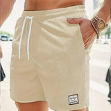 CORDUROY DRAWSTRING SHORTS FOR MEN