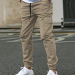 SLIM CARGO TROUSERS FOR MEN