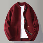 RIBBED KNIT JACKET FOR MEN