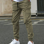 SLIM CARGO TROUSERS FOR MEN