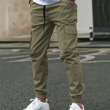 SLIM CARGO TROUSERS FOR MEN
