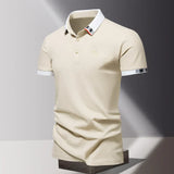 CONTRAST COLLAR POLO FOR MEN
