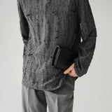 Veil Distressed Long Sleeve Shirt