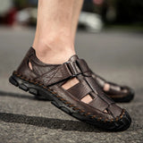 Corbin Genuine Leather Fisherman Sandals