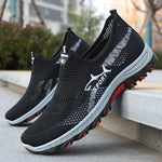 MESH SLIP-ON SNEAKERS FOR MEN